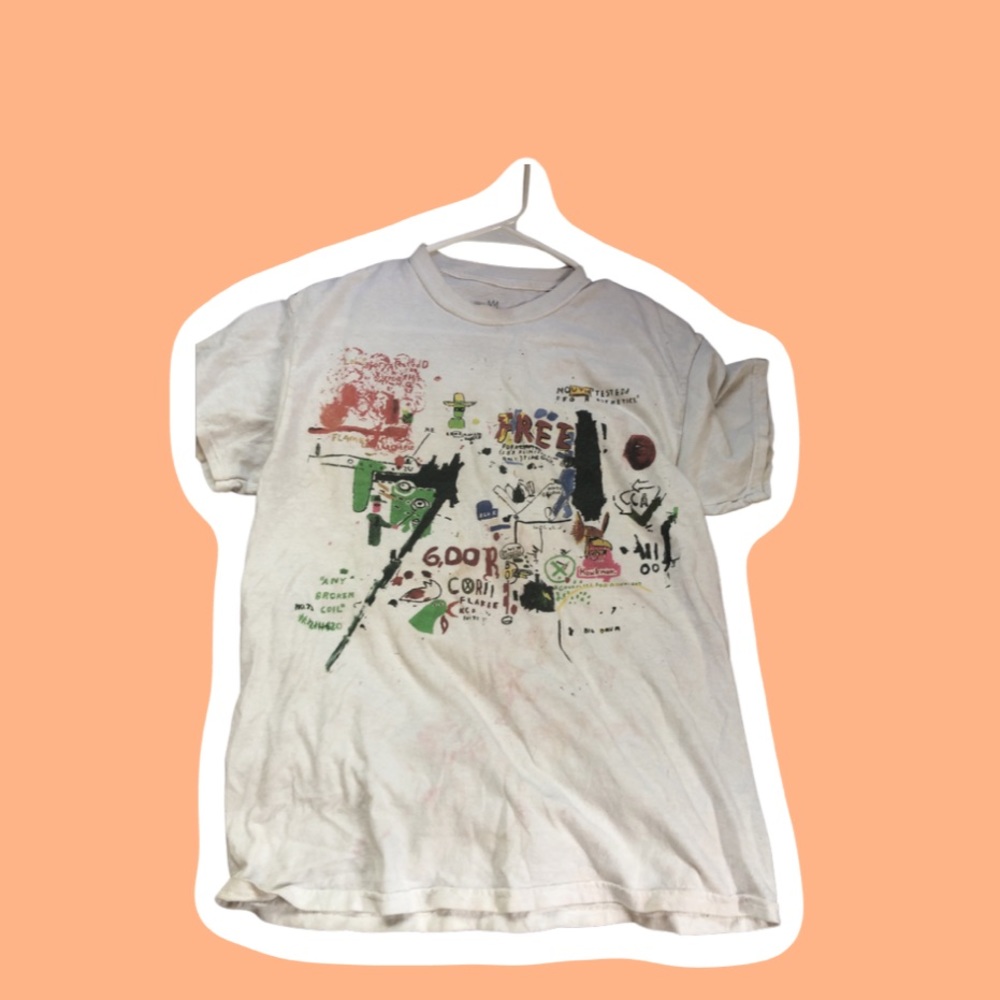 White graphic t-shirt